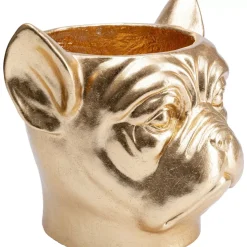 Deko Ubertopf Bulldog Gold