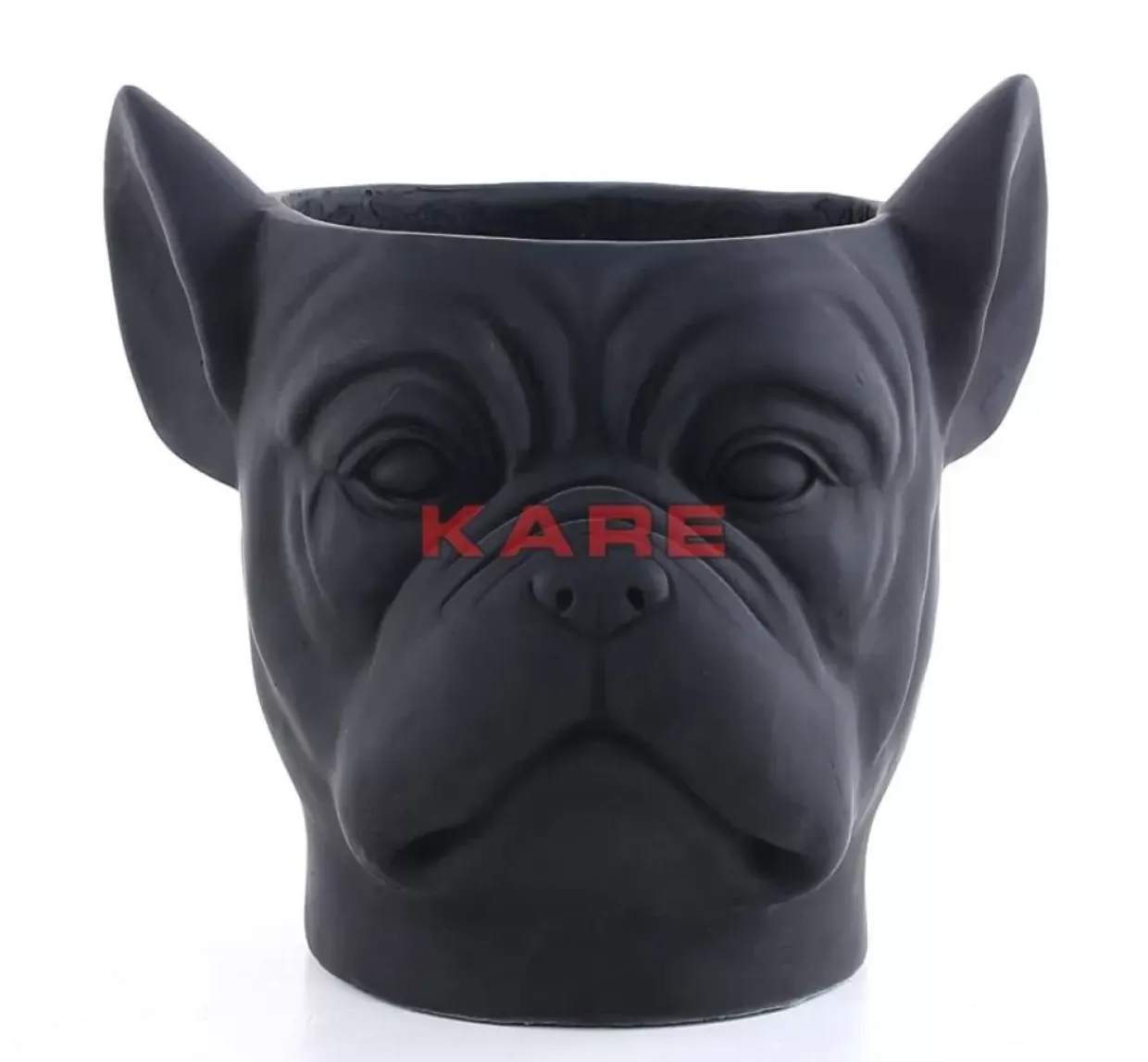 Deko Ubertopf Bulldog Schwarz