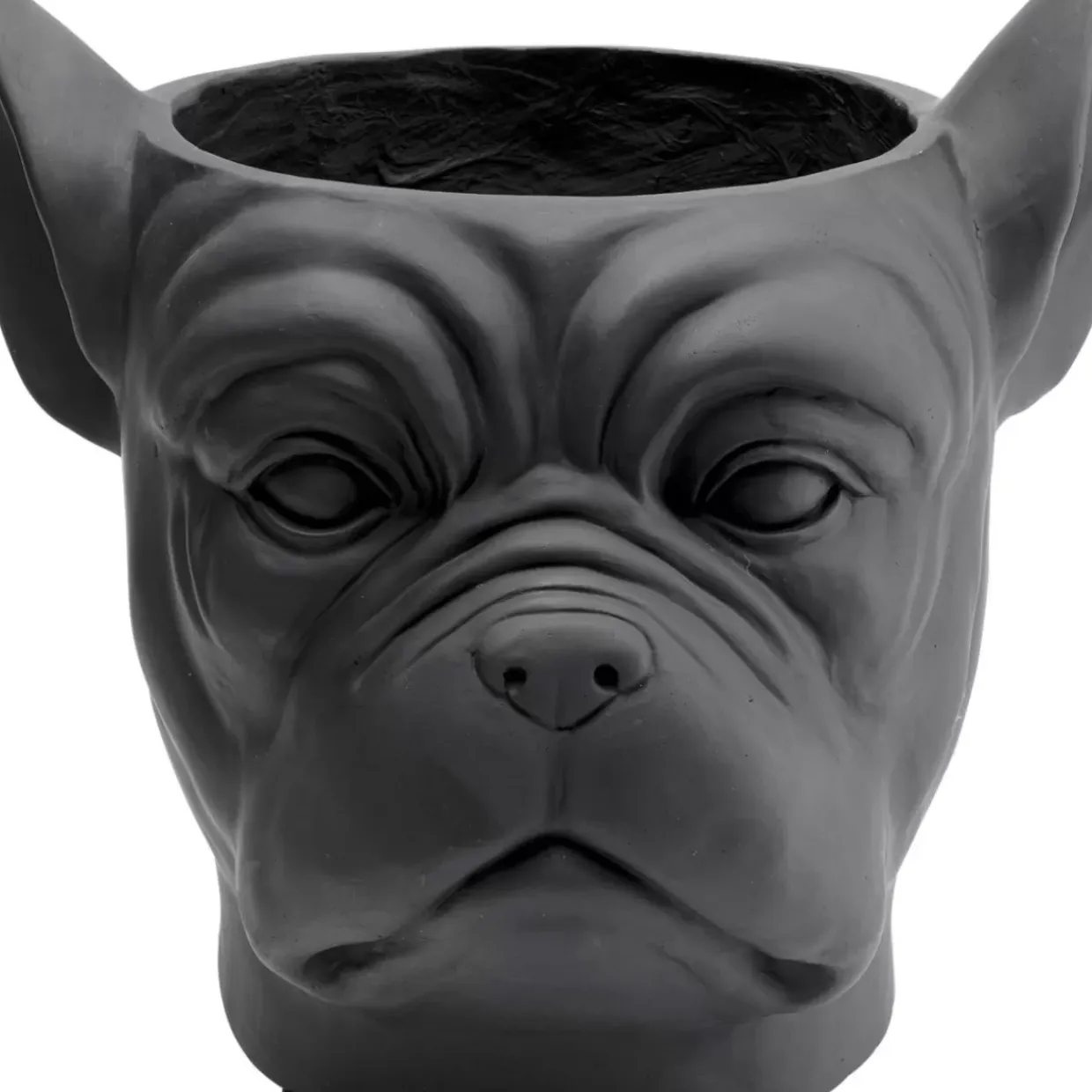 Deko Ubertopf Bulldog Schwarz