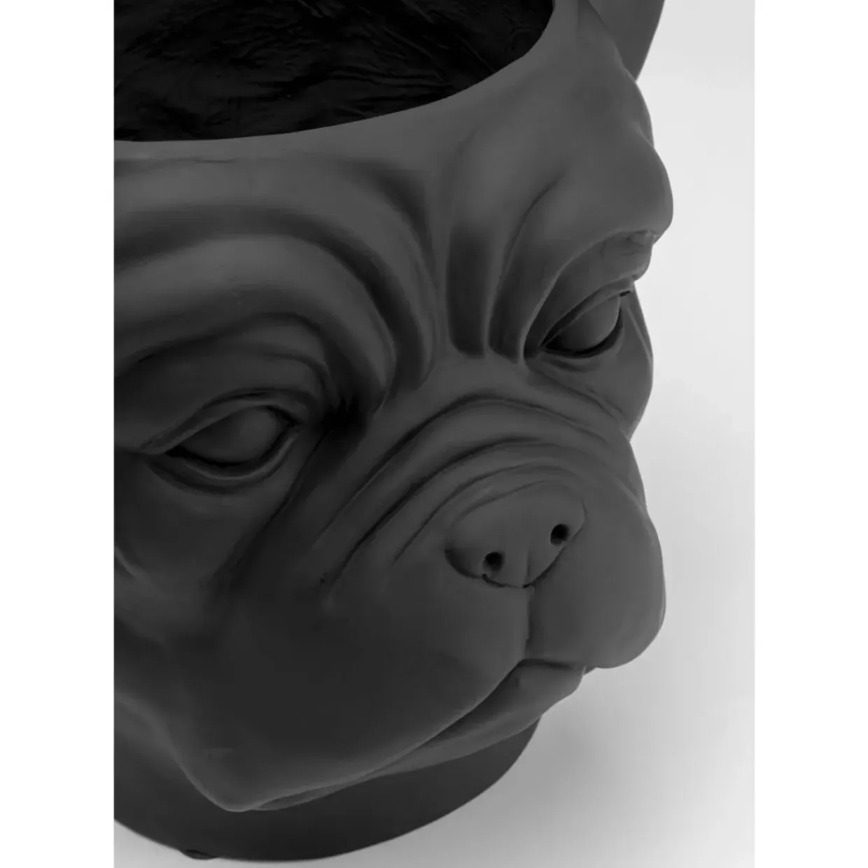 Deko Ubertopf Bulldog Schwarz