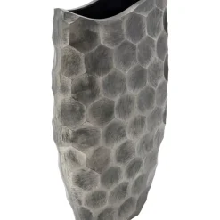 Deko Vase Sacramento Comb Silber Antik 59Cm