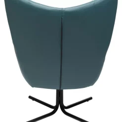Drehsessel Oscar Leder Blau