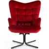 Drehsessel Oscar Velvet Rot