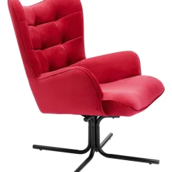 Drehsessel Oscar Velvet Rot