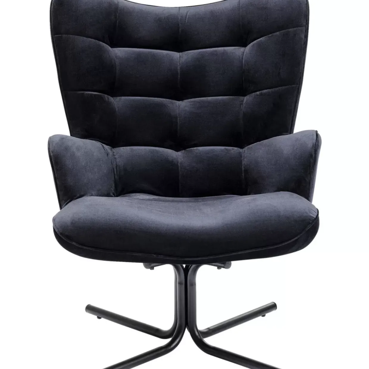 Drehsessel Oscar Velvet Schwarz