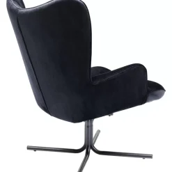 Drehsessel Oscar Velvet Schwarz