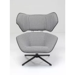 Drehsessel Toledo Schwarz Weiss