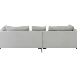 Ecksofa Gianni Cord Grau Links