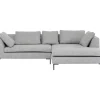 Ecksofa Gianni Dolce Hellgrau Rechts