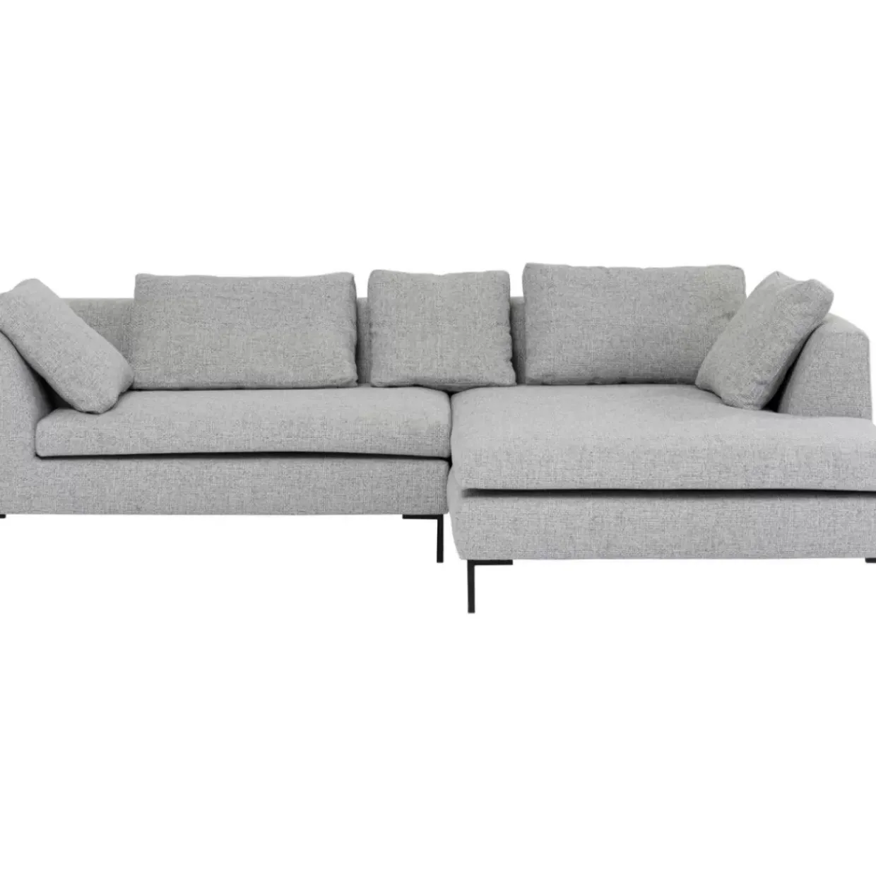 Ecksofa Gianni Dolce Hellgrau Rechts