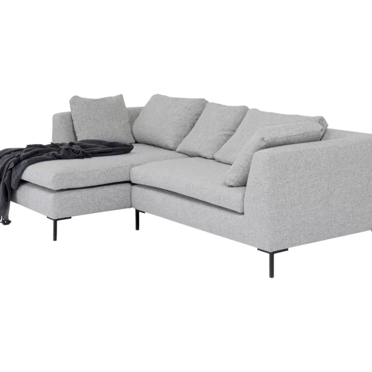 Ecksofa Gianni Dolce Hellgrau Links