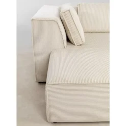 Ecksofa Infinity Ottomane Cord Creme Links