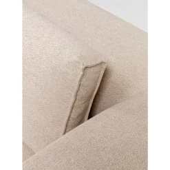 Ecksofa Infinity Ottomane Creme Rechts