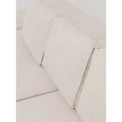 Ecksofa Infinity Ottomane Creme Rechts