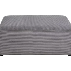 Ecksofa Infinity Ottomane Cord Grau Rechts
