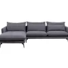 Ecksofa Monza Links Grau 296Cm