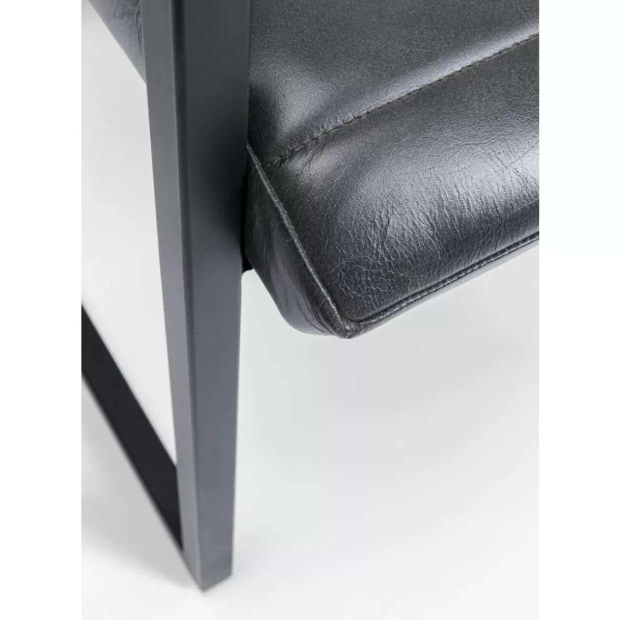 Freischwinger Lola Leder Grau