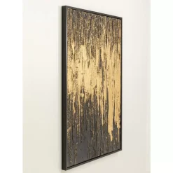 Gerahmtes Bild Abstract Schwarz 80X120Cm