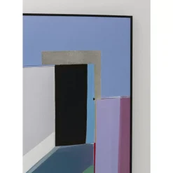 Gerahmtes Bild Abstract Shapes Lila 113X113Cm