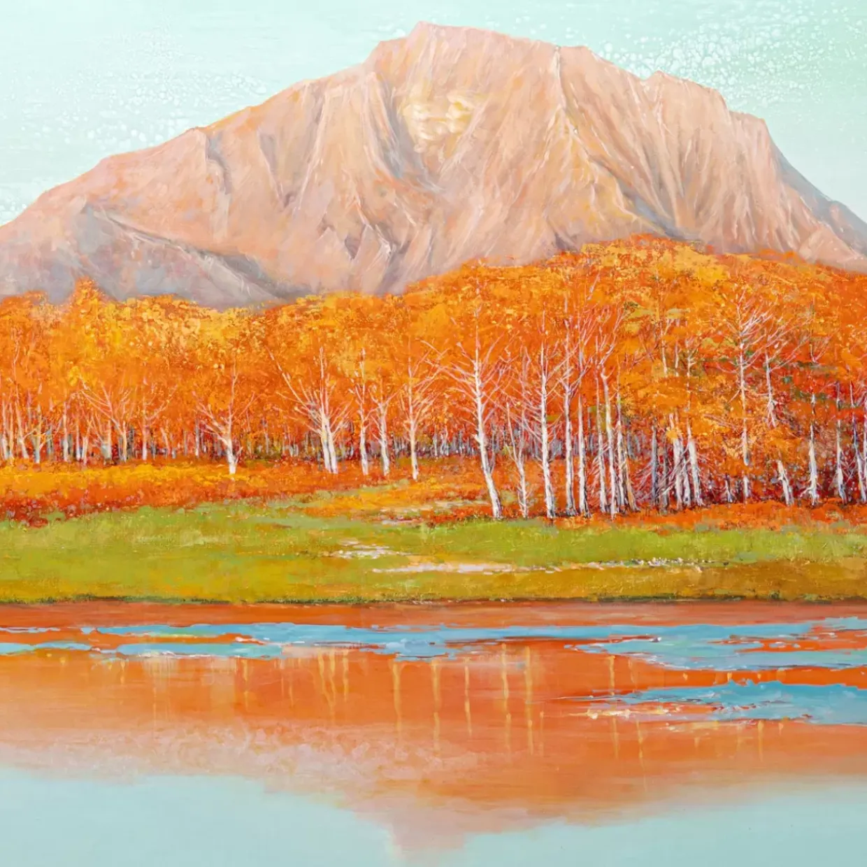 Gerahmtes Bild Autumnal 120X120Cm