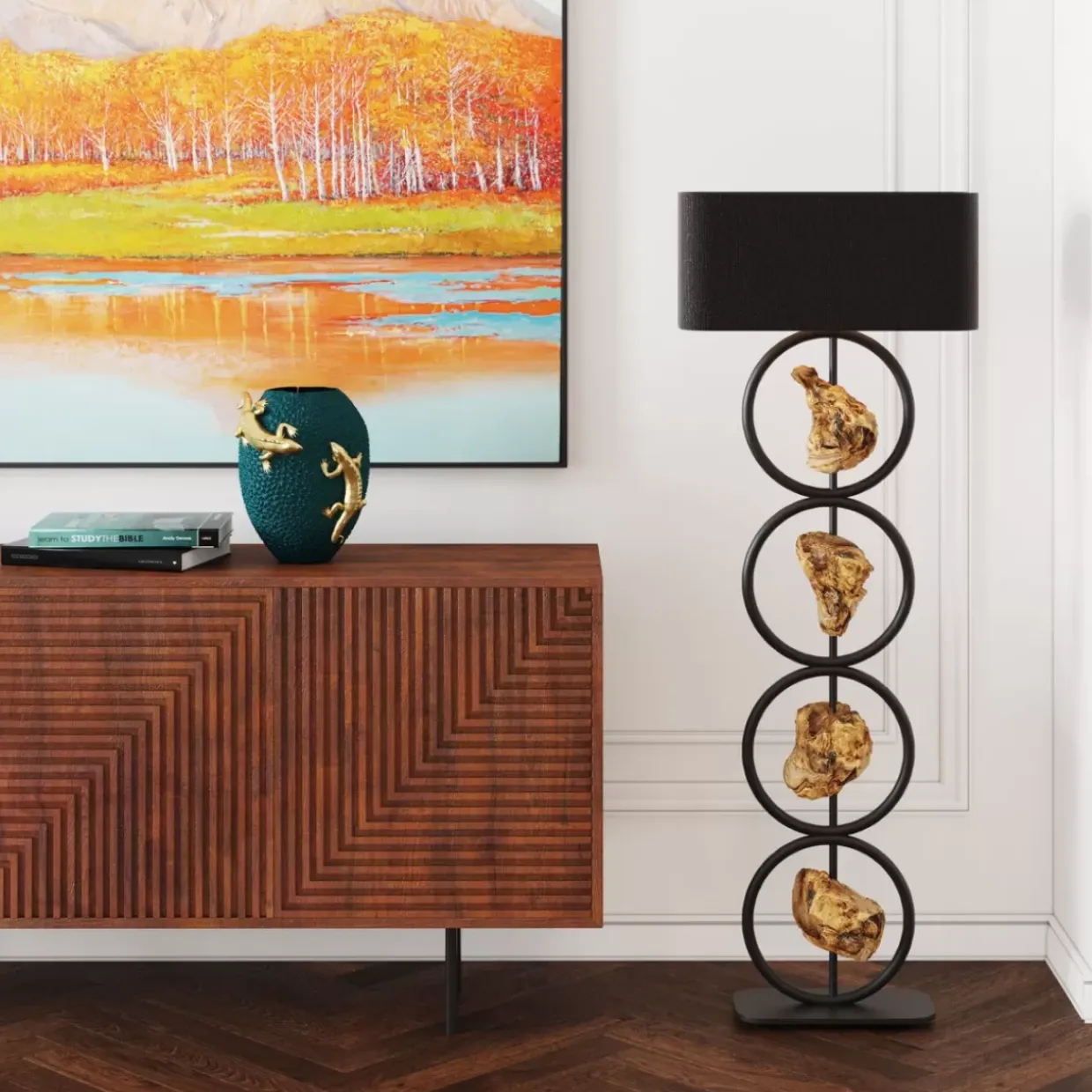 Gerahmtes Bild Autumnal 120X120Cm