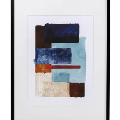 Gerahmtes Bild Box Back Blau 60X80Cm