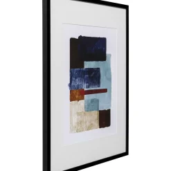 Gerahmtes Bild Box Back Blau 60X80Cm