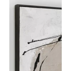 Gerahmtes Bild Dust Grau 100X100Cm