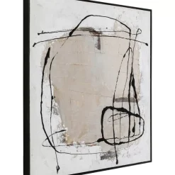 Gerahmtes Bild Dust Grau 100X100Cm