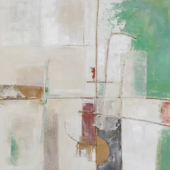 Gerahmtes Bild Dust Grun 120X120Cm