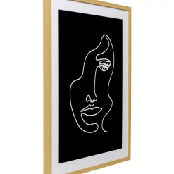 Gerahmtes Bild Faccia Arte Woman 60X80Cm