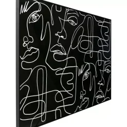 Gerahmtes Bild Faccia Arte Drawing 150X100Cm