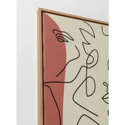 Gerahmtes Bild Faccia Arte Tri Colore 90X120Cm