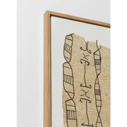 Gerahmtes Bild Native Spirals 50X150Cm