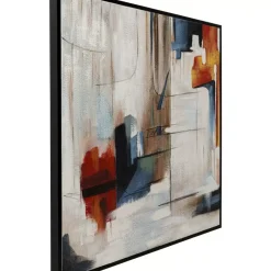 Gerahmtes Bild Visione Obliquo 100X100Cm