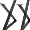 Gestell Tavola Cross Schwarz (2/Set)