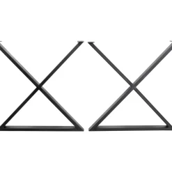 Gestell Tavola Cross Schwarz (2/Set)