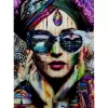Glasbild Colorful Artist 80X120Cm