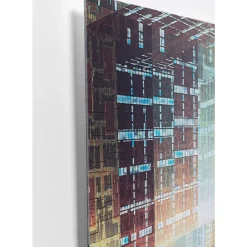 Glasbild 3D Future City 150X100Cm