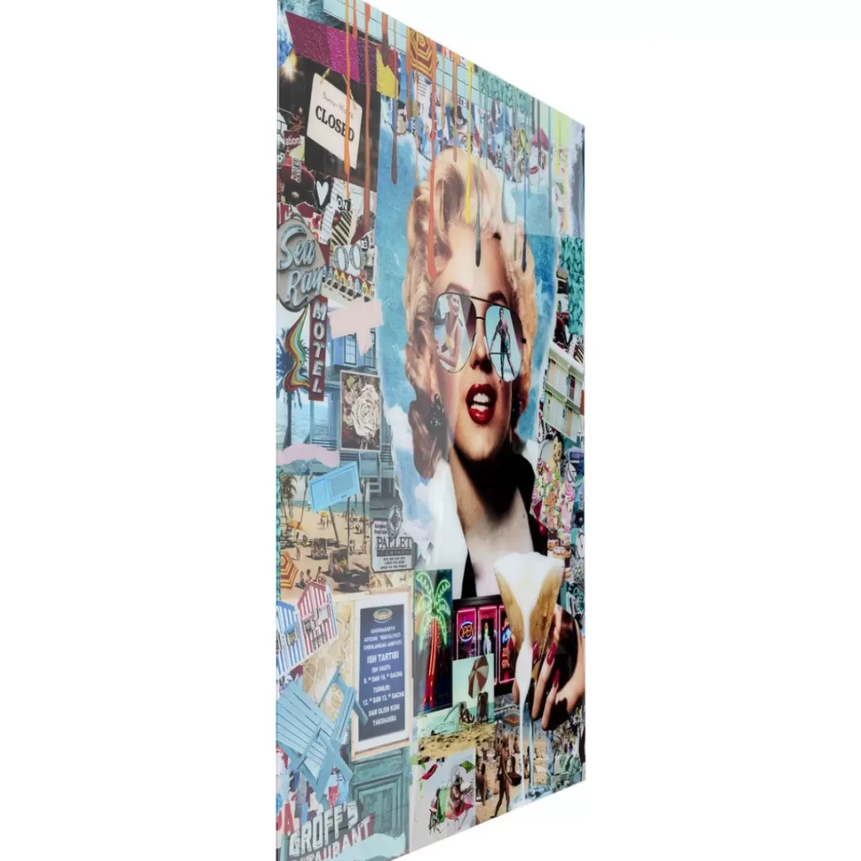 Glasbild Holiday In The 60S 120X150Cm