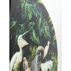 Glasbild Jungle Animals O120Cm