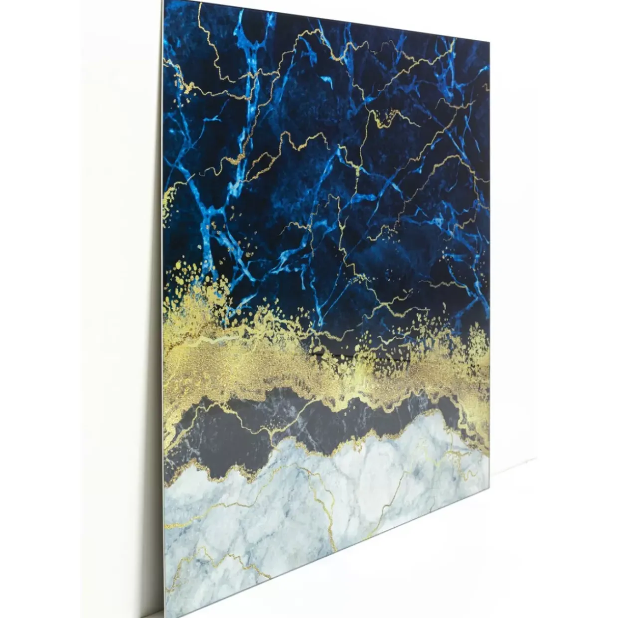 Glasbild Metallic Ocean 100X100Cm