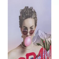 Glasbild No Drama 90X120Cm