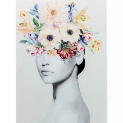 Glasbild Spring Hair 80X120Cm
