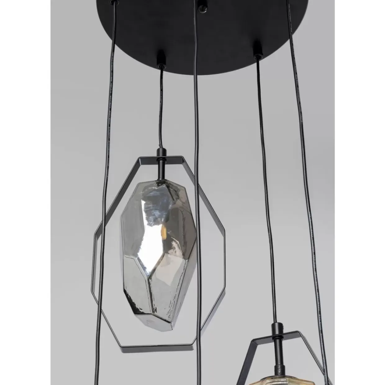 Hangeleuchte Diamond Fever Spiral Schwarz O42Cm