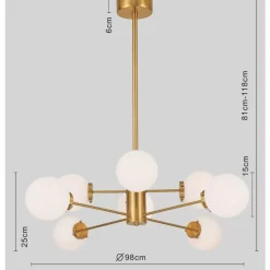 Hangeleuchte Heavenly Gold O98Cm