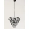 Hangeleuchte Mariposa Three Circle Schwarz Smoke