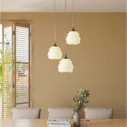 Hangeleuchte Ruffle Weis O 37Cm