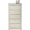 Hochkommode Luxury Champagne 5 Schube