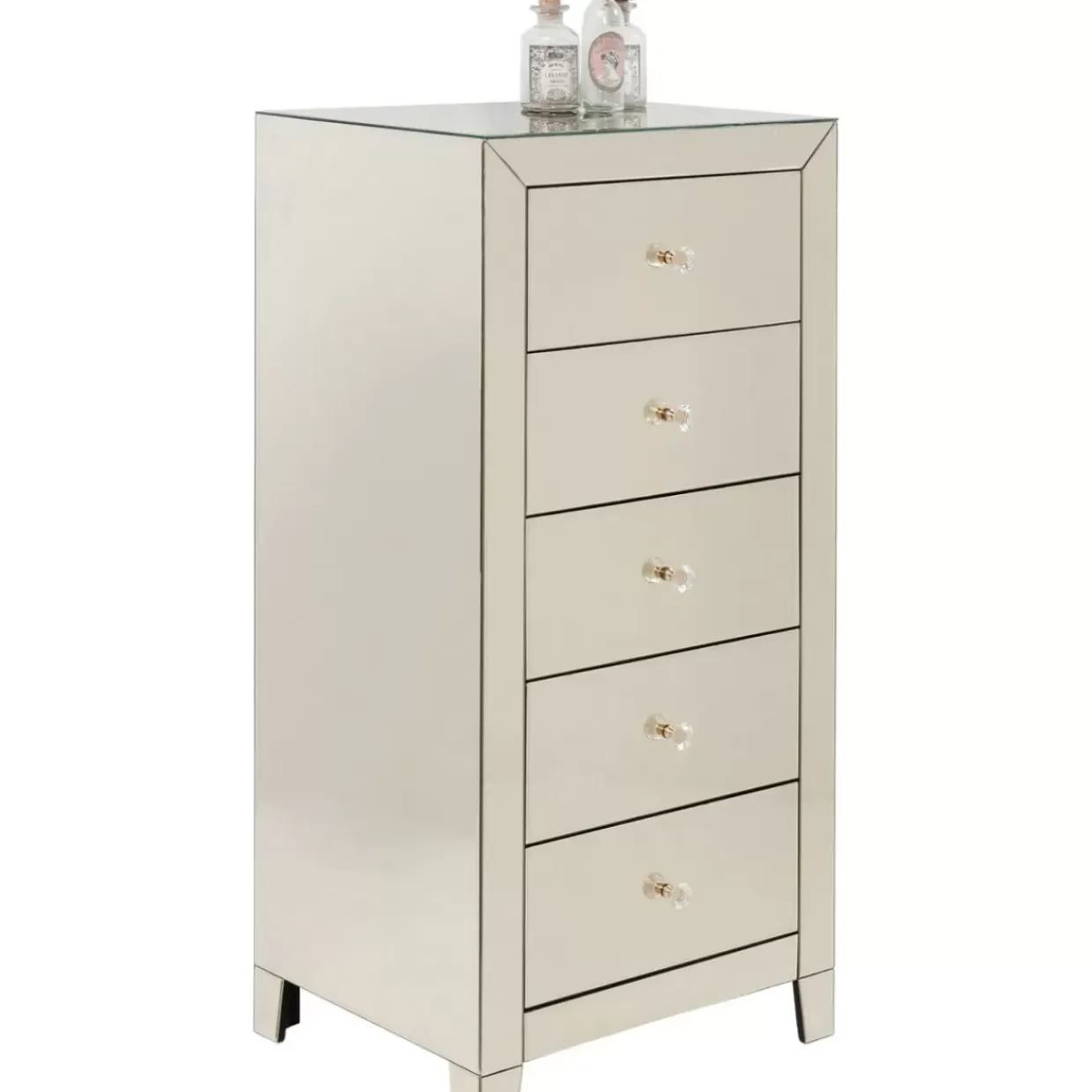 Hochkommode Luxury Champagne 5 Schube